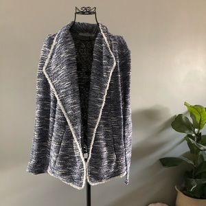 Marc New York Tweed Cardigan Blazer- L
